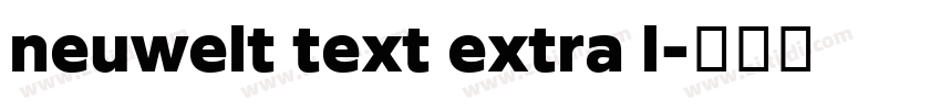 neuwelt text extra l字体转换
